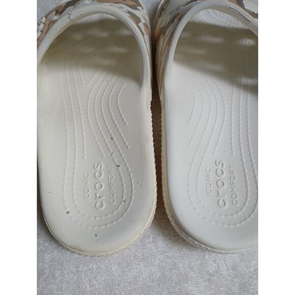 Crocs Iconic Comfort Women's Camo With Jibbitz Charms Slides Sandals W6/M4 - Picture 7 of 12